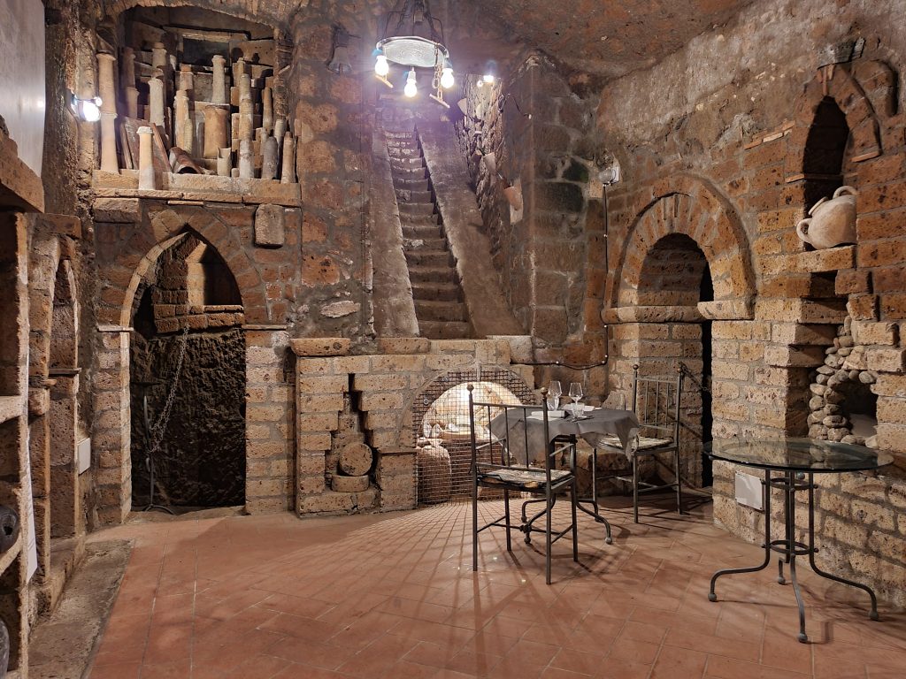 Il Labirinto di Adriano, aperitivo in grotta.
