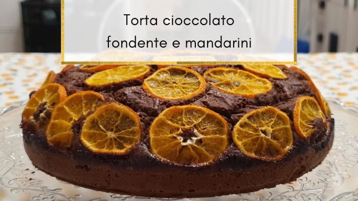 Torta cioccolato e mandarini